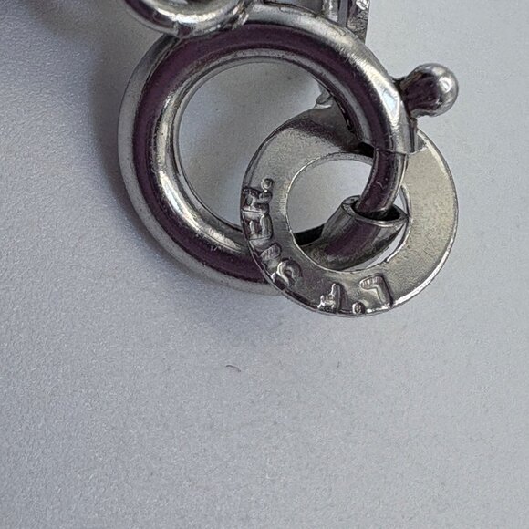 VTG Sterling Silver 925 Black Onyx Bezel Set Station Bracelet Size 7.75" Length - Picture 6 of 10